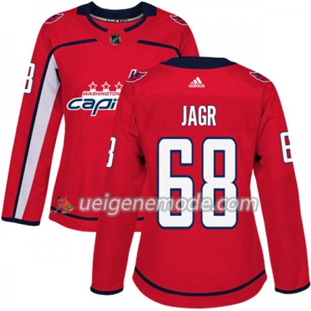 Dame Eishockey Washington Capitals Trikot Jaromir Jagr 68 Adidas 2017-2018 Rot Authentic